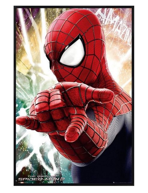 Image of Gloss Black Framed The Amazing Spiderman 2 Ready To Web! Poster