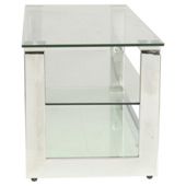 Saturn Tv Unit, Chrome & Glass