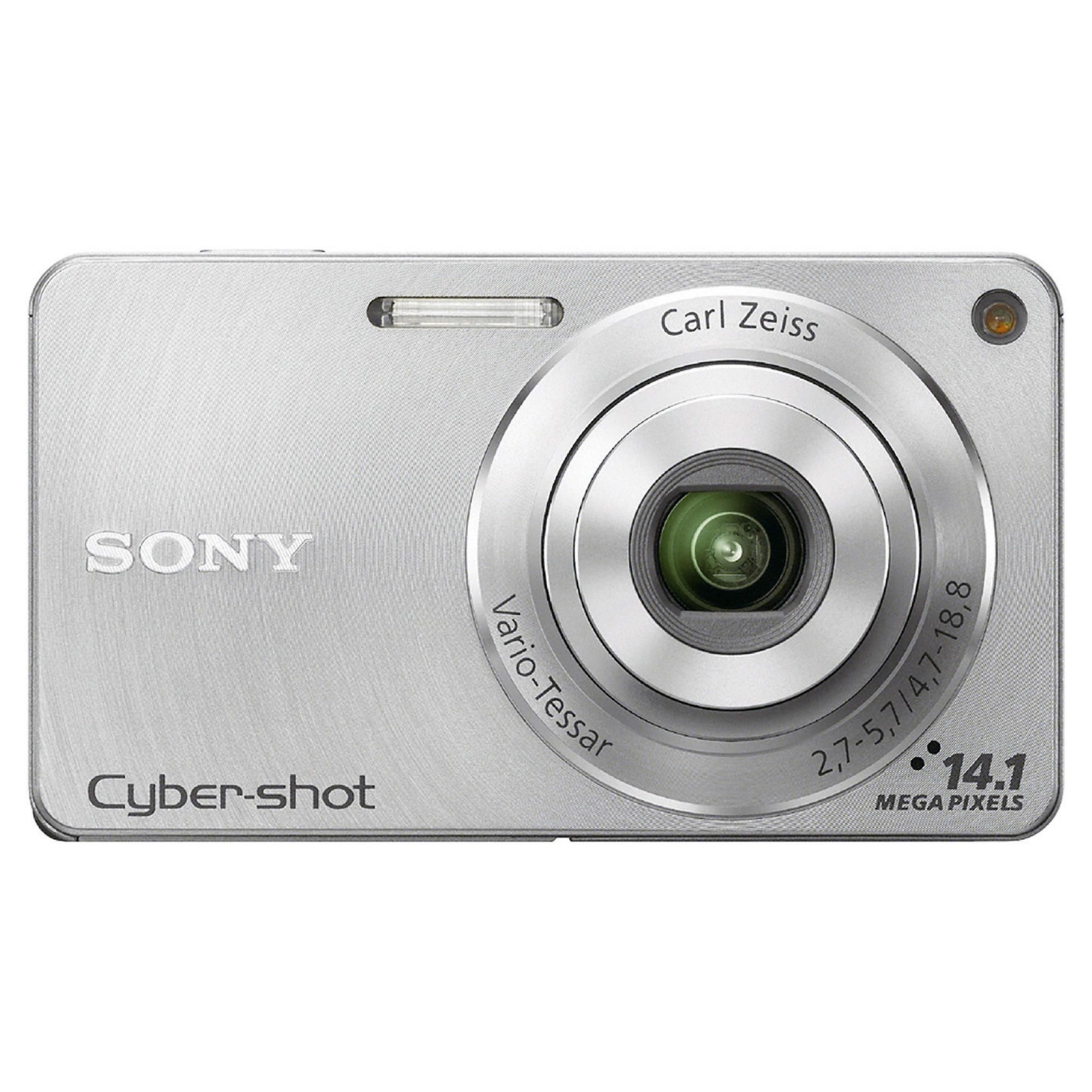 Sony W350 Cyber-shot Digital Camera - Silver (14 MP, 4x Optical Zoom) 2.7 inch LCD