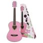 Candy Rox 3/4 Size Acoustic Heart Guitar Pack W-309 Pink