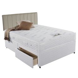 Simmons Rochester 800 Double Divan Bed 2 Drawer Divan Bed