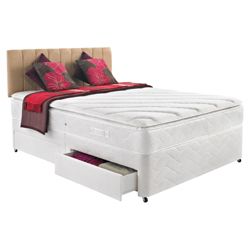 Silentnight Miracoil 3-Zone Supreme Tennessee Double 4 Drawer Divan Bed