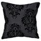 Tesco Set of 2 Flocked Damask Cushion Covers, Black