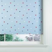 Kids Polka Dot Blind 180Cm, Blue