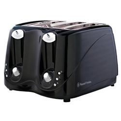 Russell Hobbs 143140 4 Slice Toaster - Black