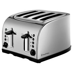 Russell Hobbs 18210 Texas 4 Slice Toaster - Stainless Steel