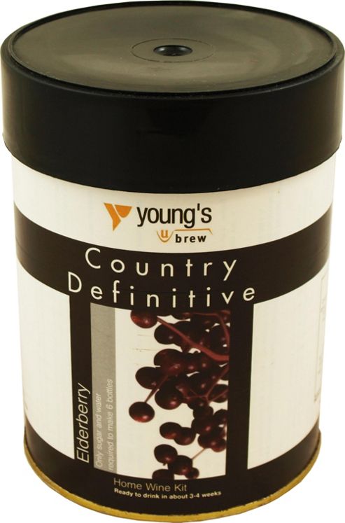 Image of Youngs Definitive Country Elderberry Wine Kit, 6 Bottles