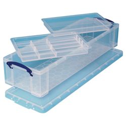 Really Useful Boxes 22L storage box with tray