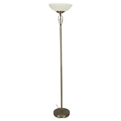 Tesco Lighting Twisted Floor Lamp antique Brass