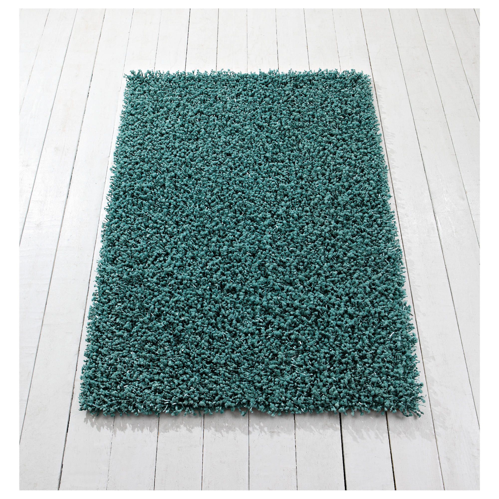 Tesco orbit shaggy rug teal 150x240cm