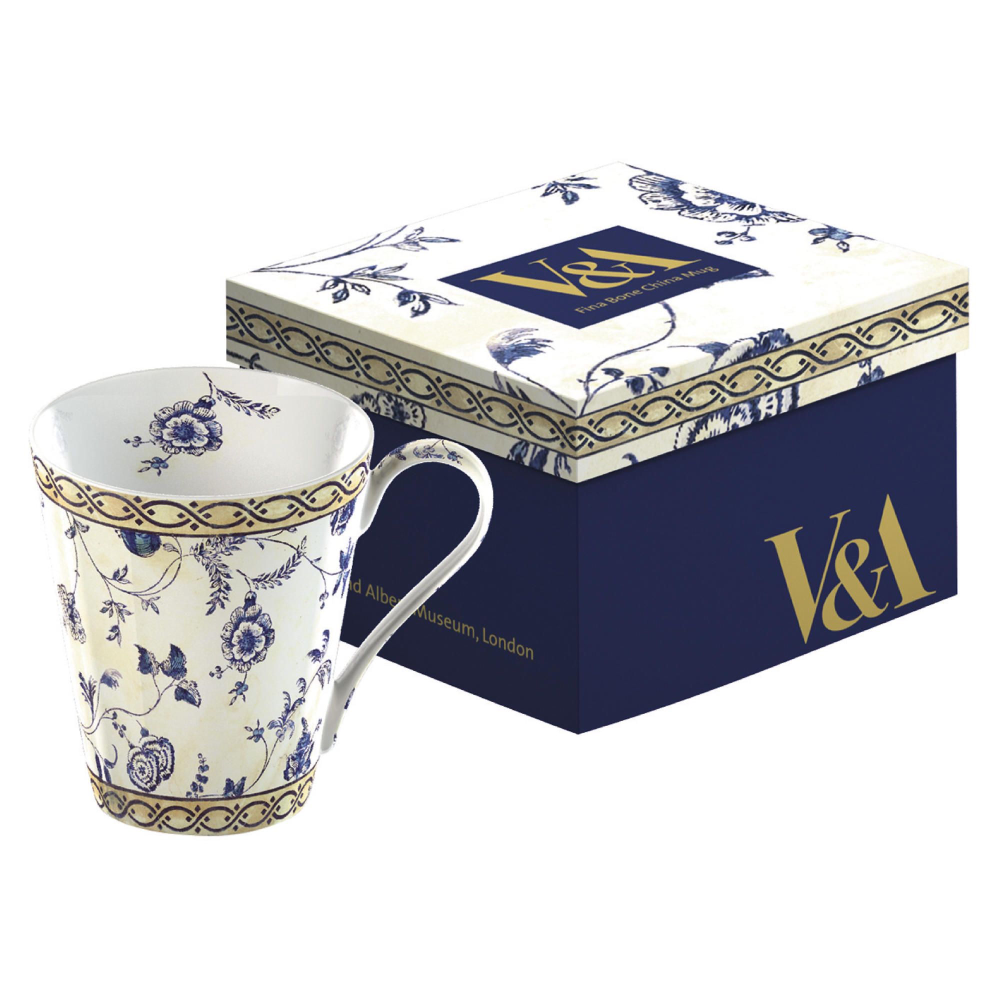 V&A Fine Bone China Mug in Gift Box - Georgian Trail
