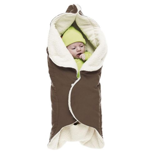 Image of Wallaboo Fleece Wrapper, Chocolate