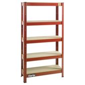Clarke CSR5150RP boltless shelving unit 150Kg, red