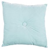 Tesco Velvet Cushion-Aqua