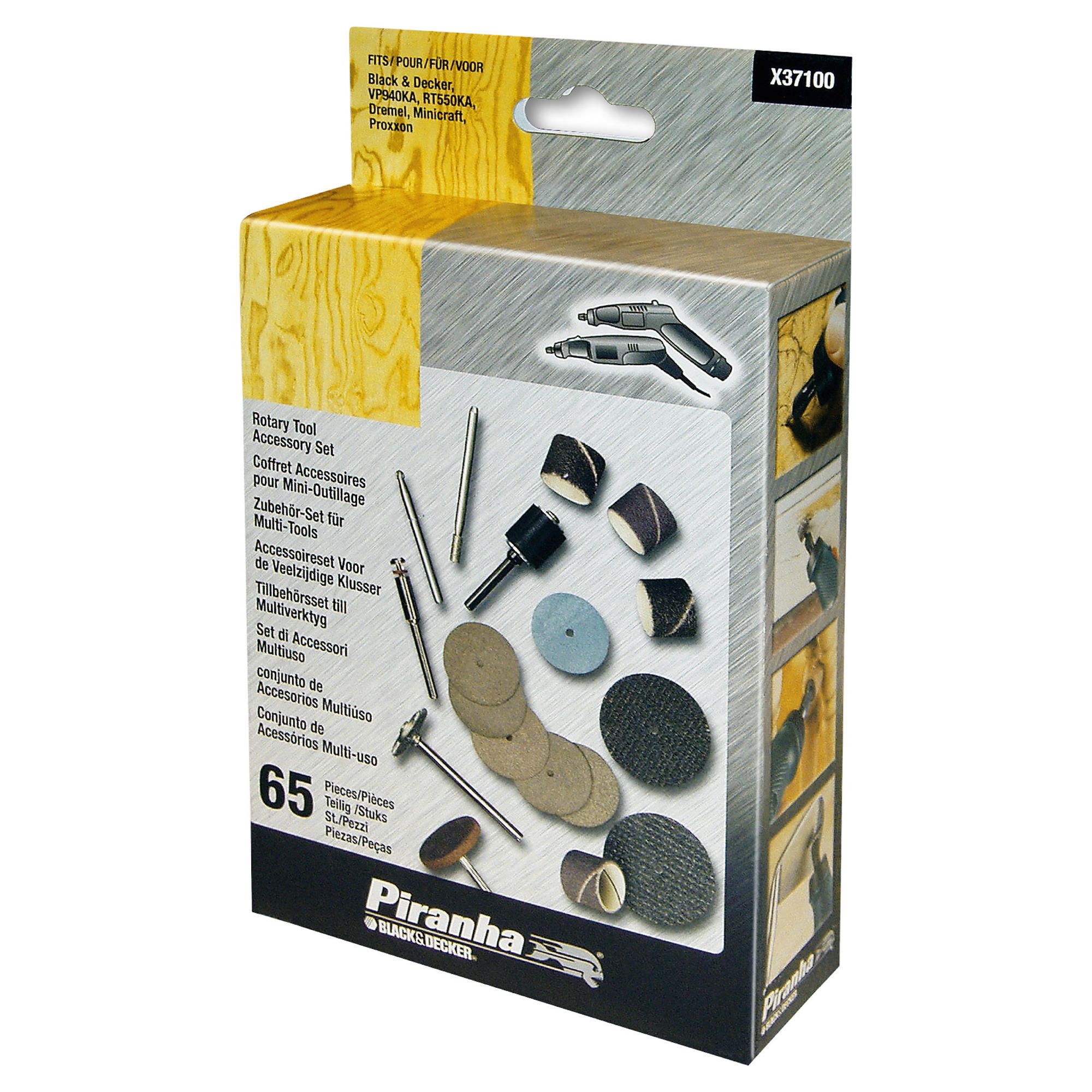 Black & Decker 65Pc Rotary Tool Accessory Set X37100-XJ