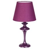 Tesco Funky Spindle Table Lamp, Purple