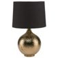 Tesco Lighting punched metal table lamp bronze..