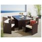 Cuba 6 Seater Hideaway Set - Brown