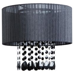 Tesco Lighting organza shade with droplets black