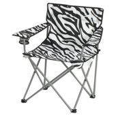 Tesco Folding Camping Chair, Zebra