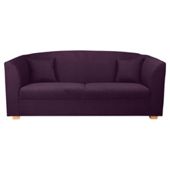 Stonebridge Large Fabric Sofa, Aubergine