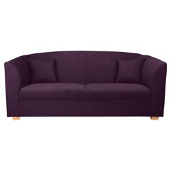 Stonebridge Large Fabric Sofa, Aubergine