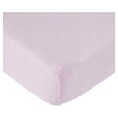 Tesco Loves Baby Fitted Jersey Sheet Cot Bed, Pink