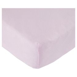Tesco Loves Baby Fitted Jersey Sheet Cot Bed, Pink