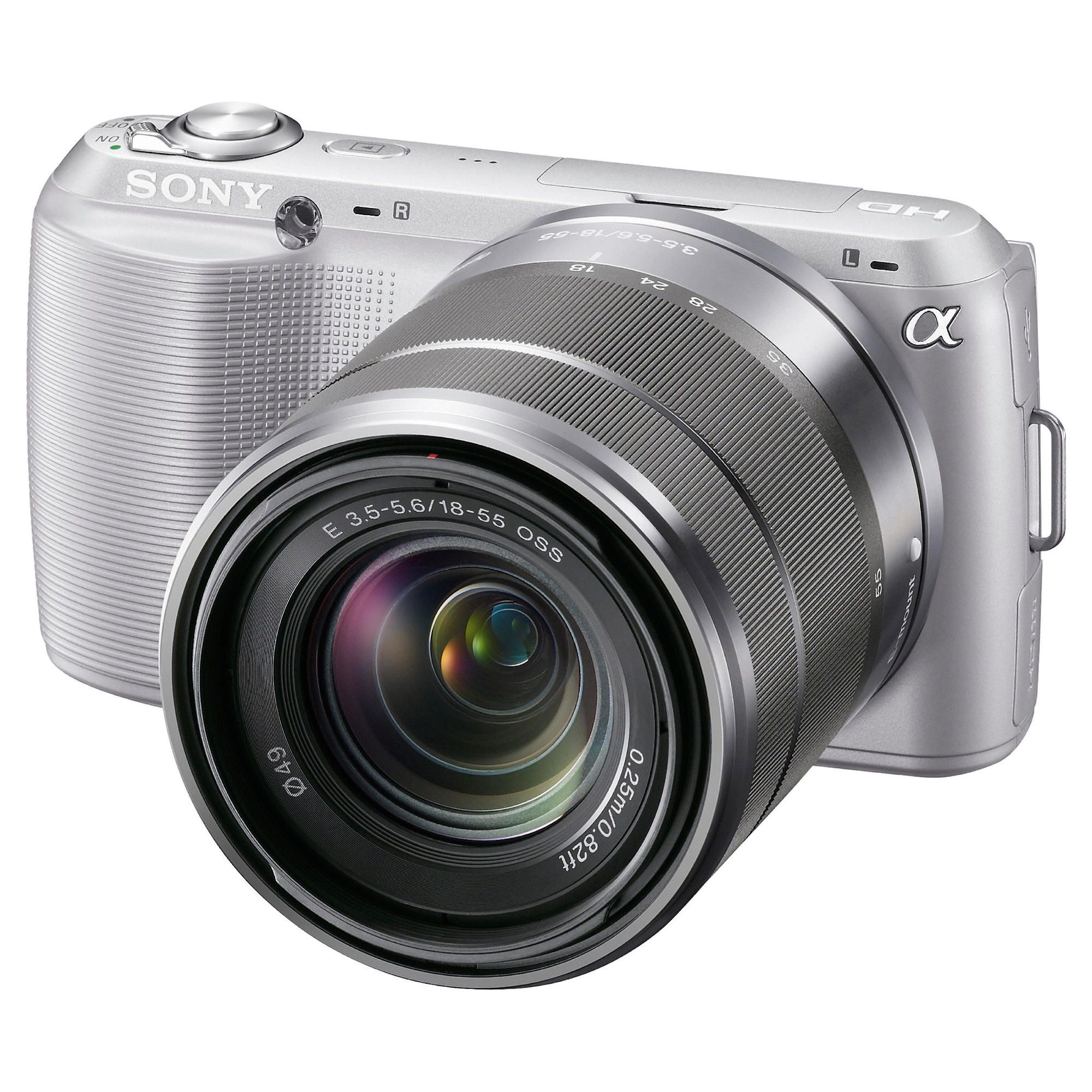 Sony NEX3KS Alpha Compact System Camera (with 18-55mm F3.5-5.6 OSS Lens) - Silver