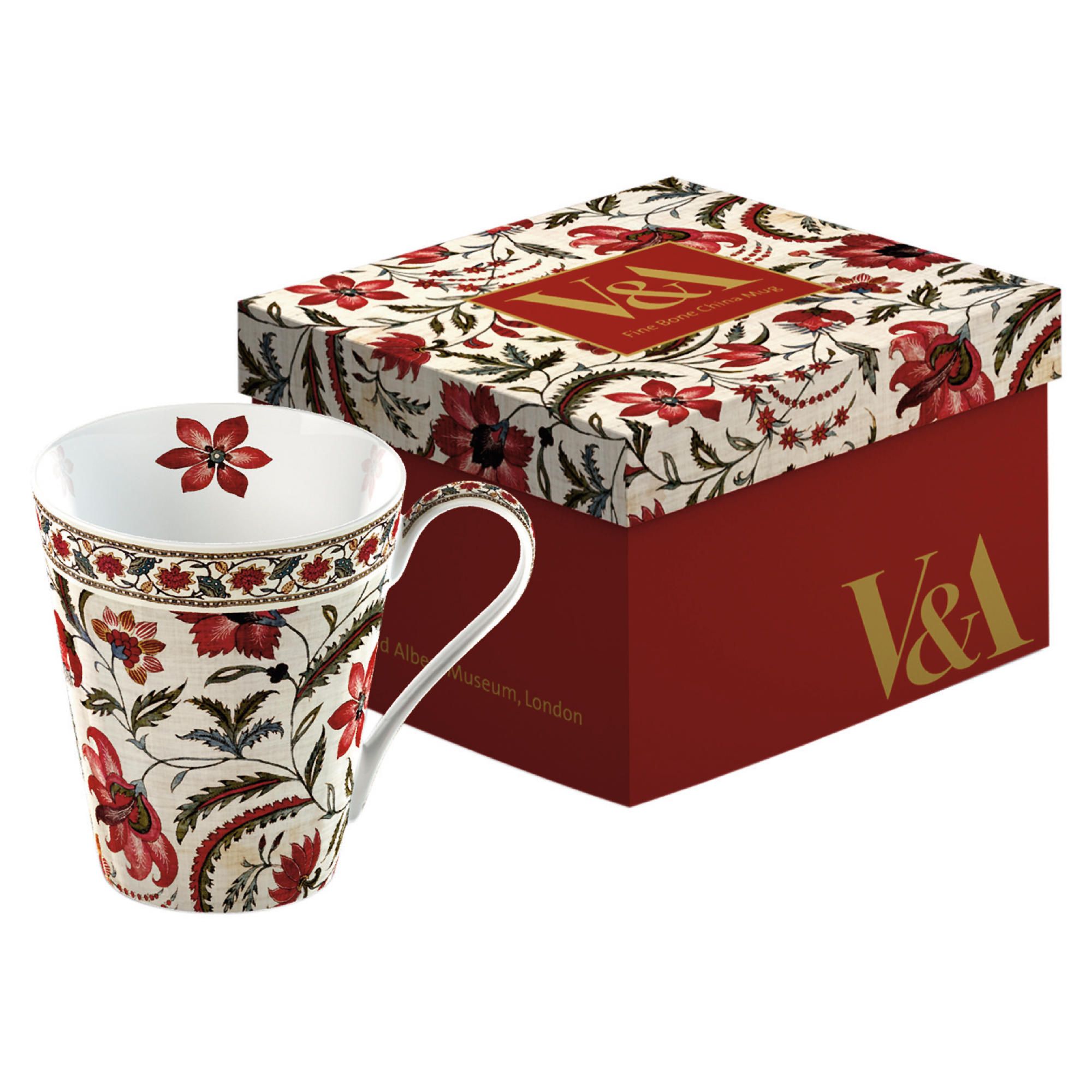 V&A Fine Bone China Mug in Gift Box - Coromandel Coast