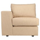 Brad Fabric Modular Sofa Arm Unit, Natural Lhf