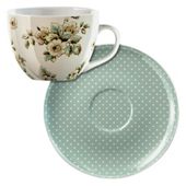 Katie Alice Cottage Flowers Breakfast Cup and Saucer Set