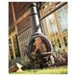 La Hacienda Steel/Cast Iron Chimenea Black - Large