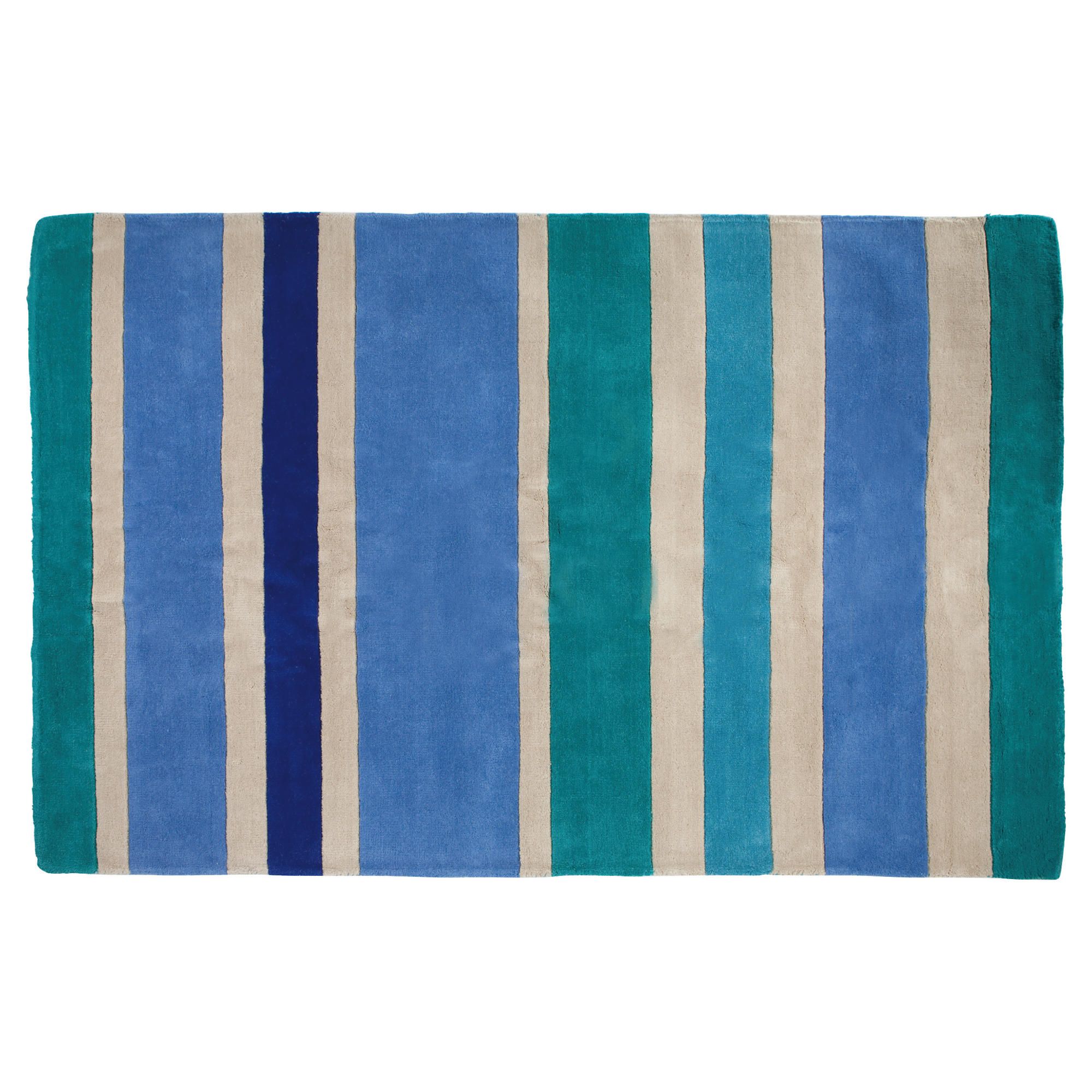 Tesco stripe rug blue 150x240cm