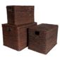 Dyed Banana Leaf Lidded Box Set Of 3
