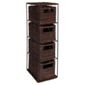 Dyed Banana Leaf 4 Drawer Tower