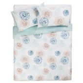Tesco Tia Print Duvet Set -Aqua
