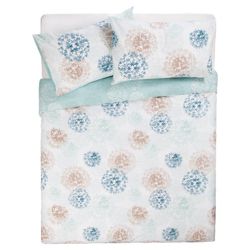 Tesco Tia Print Duvet Set -Aqua