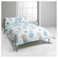 Tesco Tia Print Duvet Set King Size-Aqua