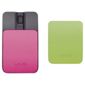 Sony VAIO Silver Bluetooth Wireless Laser Mouse with Pink and Green Changeable Covers