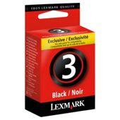 Lexmark 3 Black Printer Ink Cartridge