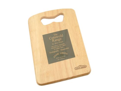 Image of Stow 1227 Rubberwood Handgrip Chop Board Sml