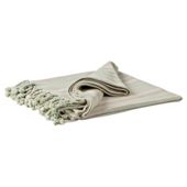 F&F home stripe cotton throw wallace - green