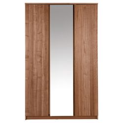 Maddox Triple Wardrobe, Walnut Veneer