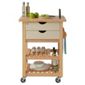T&G Woodware Ltd Ashton Cream Trolley in Natural Hevea