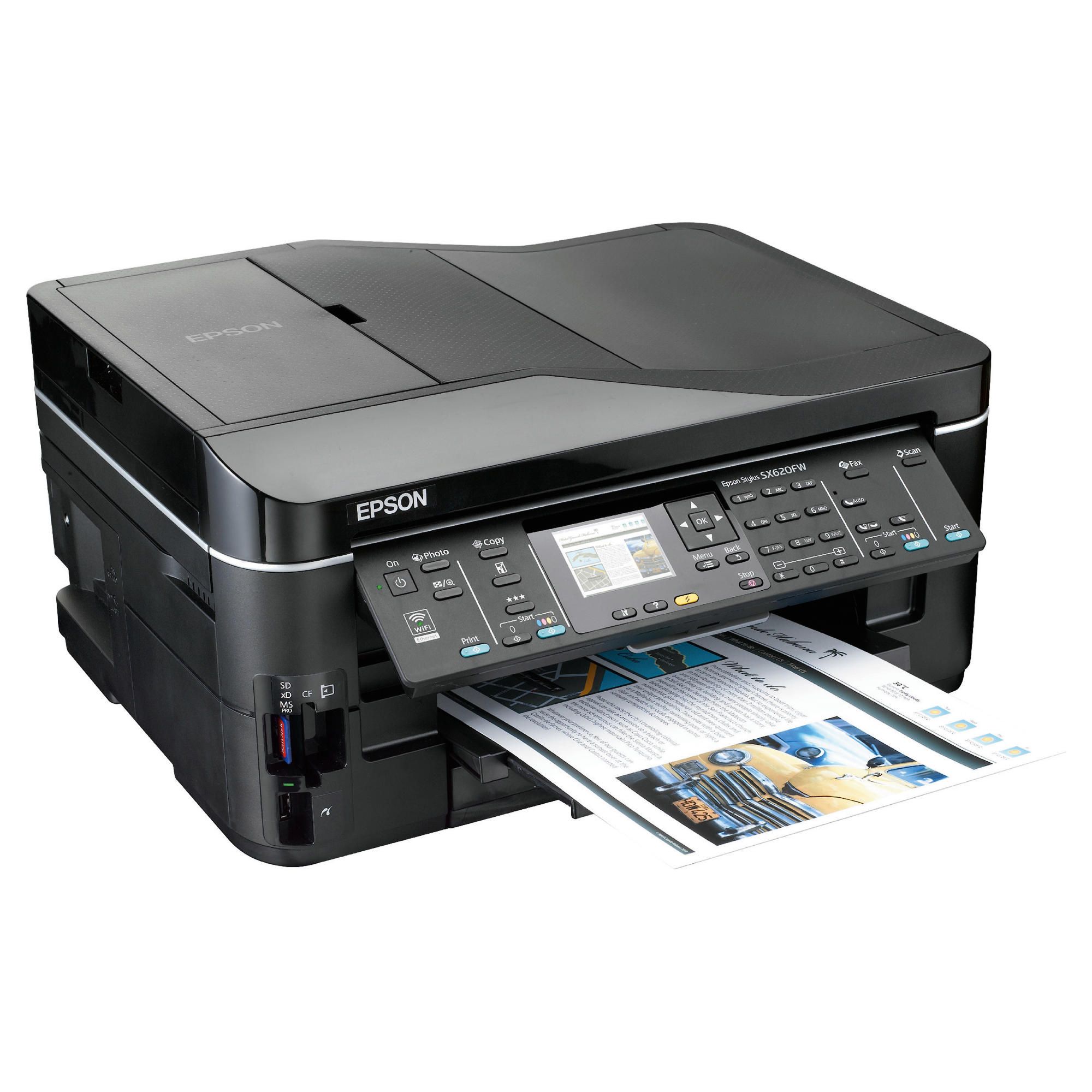 Epson SX620FW AIO Wireless (Print, Copy, Scan and Fax) Inkjet Printer