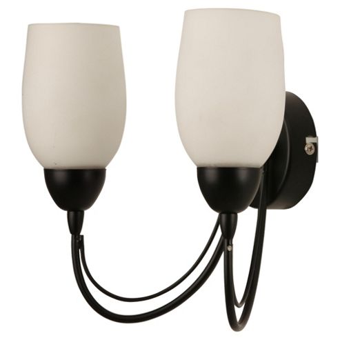 Buy Tesco Lighting Tulip Wall Fitting, Black from our Glass Lamp Shades range - Tesco
