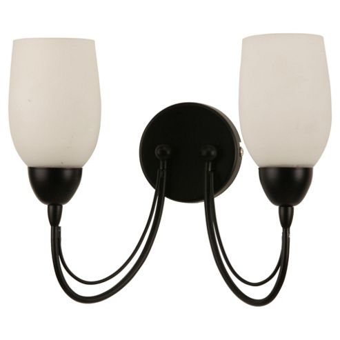 Buy Tesco Lighting Tulip Wall Fitting, Black from our Glass Lamp Shades range - Tesco