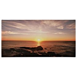 Sunset Beach Canvas 50X100Cm