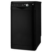 Indesit IDS 105 K Slimline Dishwasher, A Energy Rating. Black
